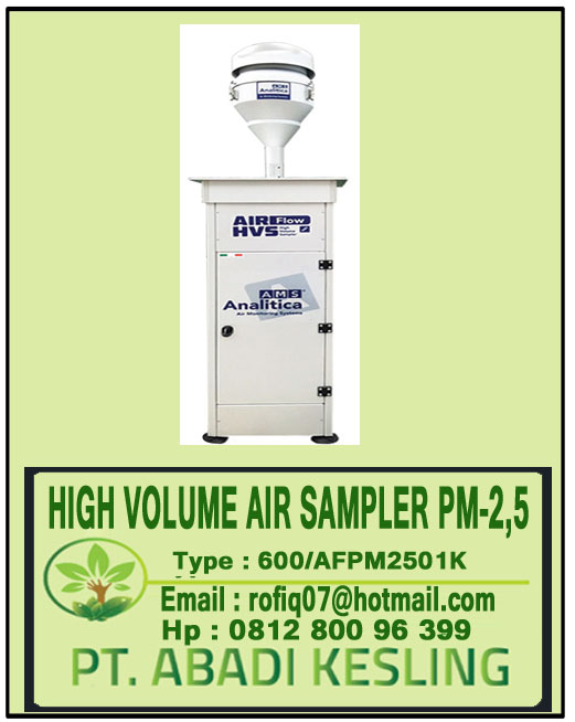 HIGH VOLUME AIR SAMPLER PM2,5 600/AFPM2501K